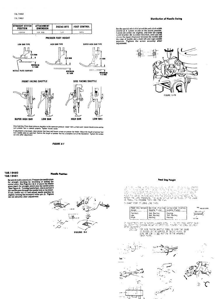 Sewing Machine Adjustment Guide | PDF | Sewing Machine | Equipment