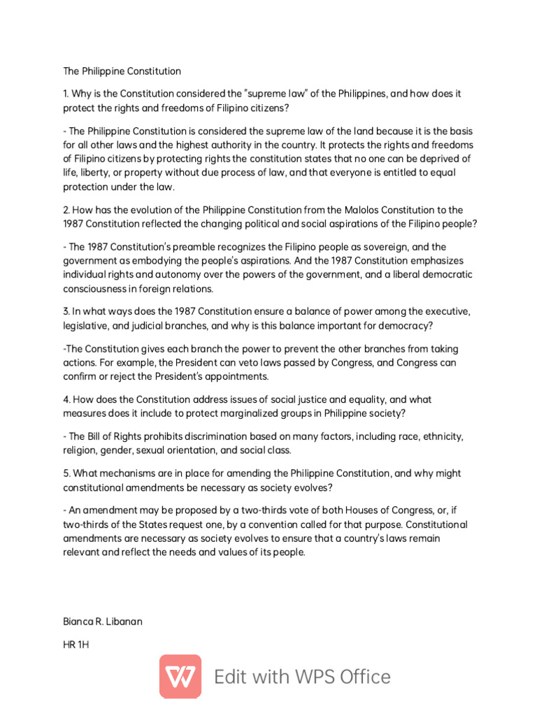 Ph Constitution Wps Office Pdf