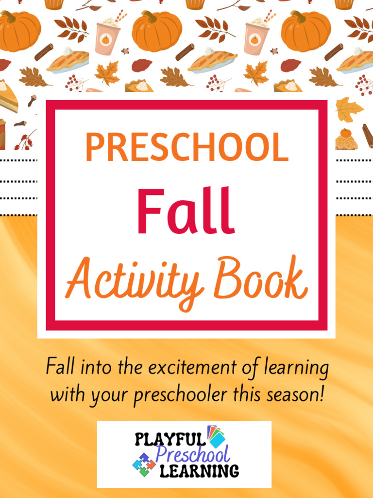 Fall Preschool Activity Pack Free | PDF | Color | Graphic Design