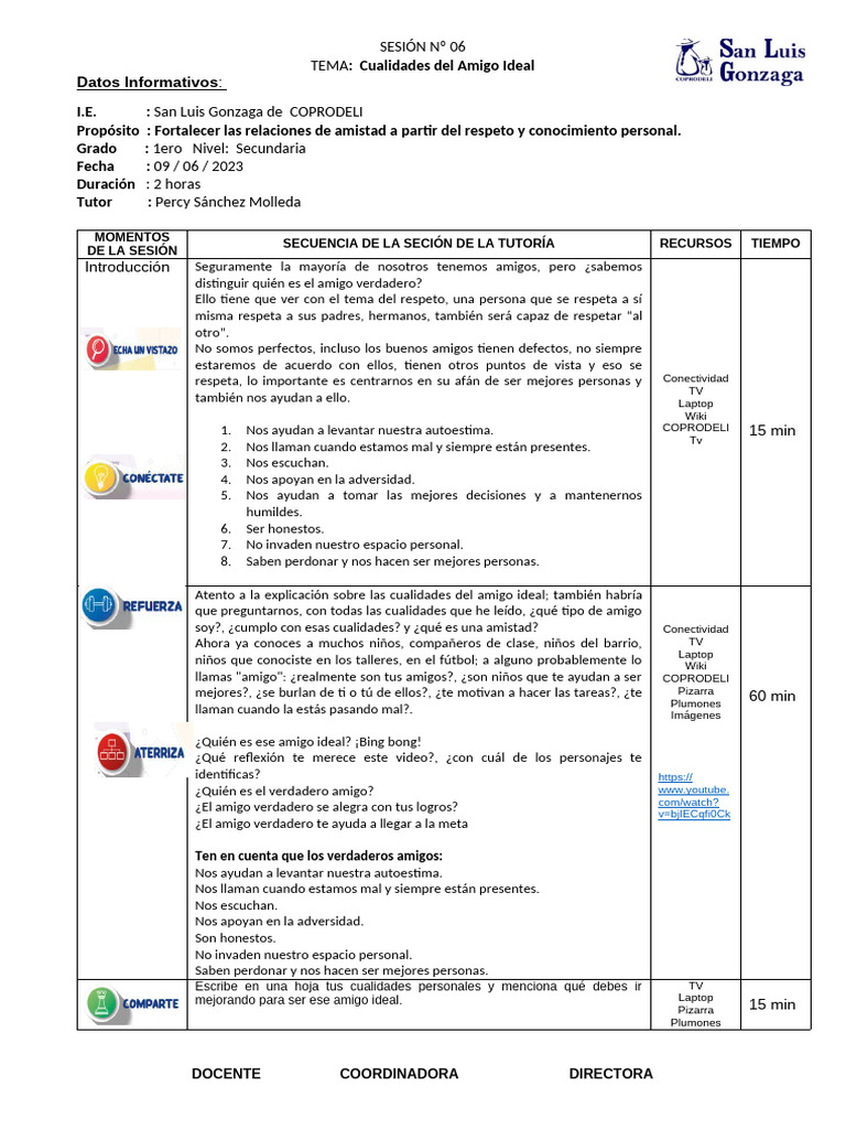 Sesiòn 8 | PDF | Relaciones personales, crianza y desarrollo personal ...