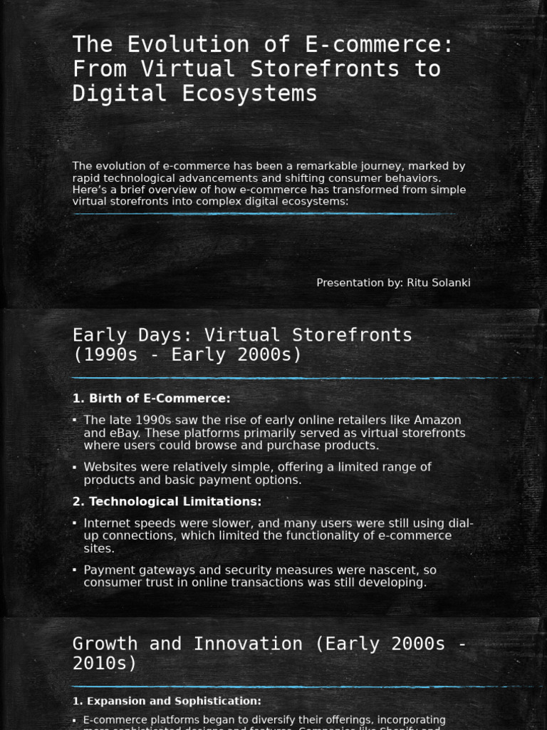 Evolution of E-commerce Ecosystems | PDF | E Commerce | Online Shopping