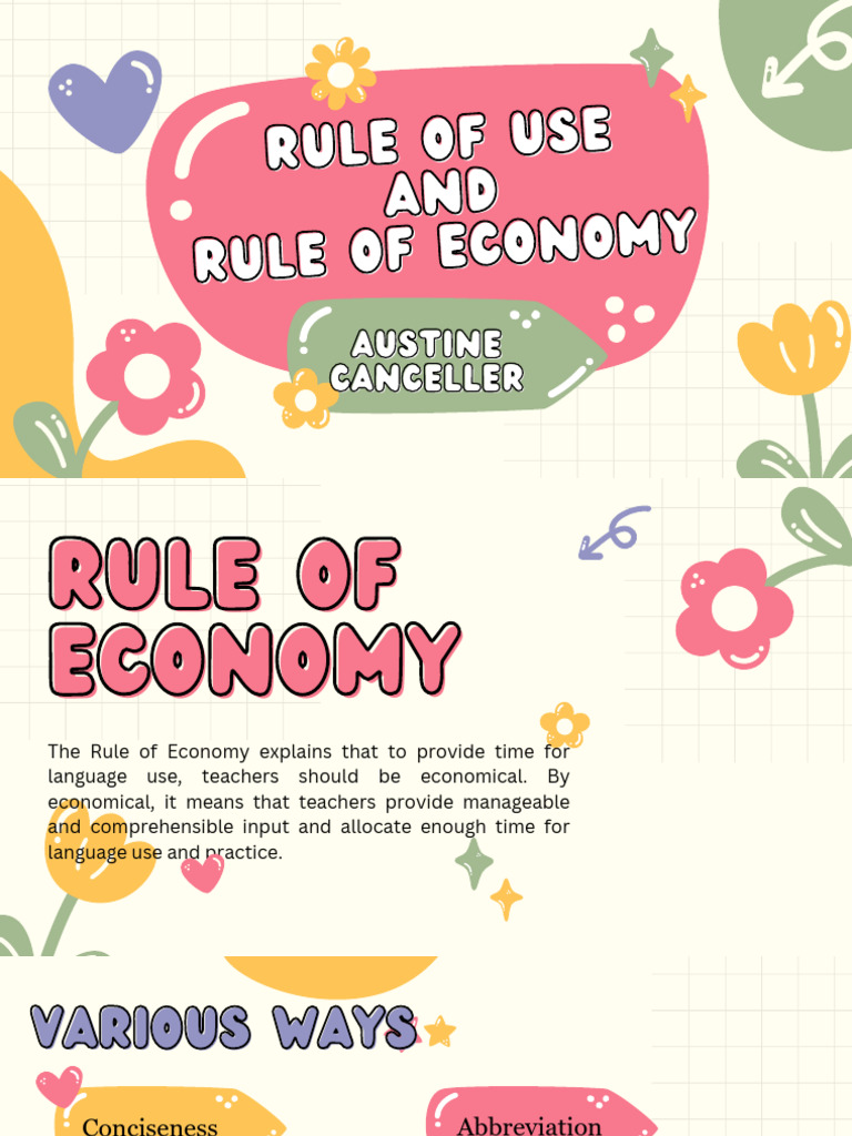 Rules of Use Economy Relevance Nurture | PDF | Learning | Mindset