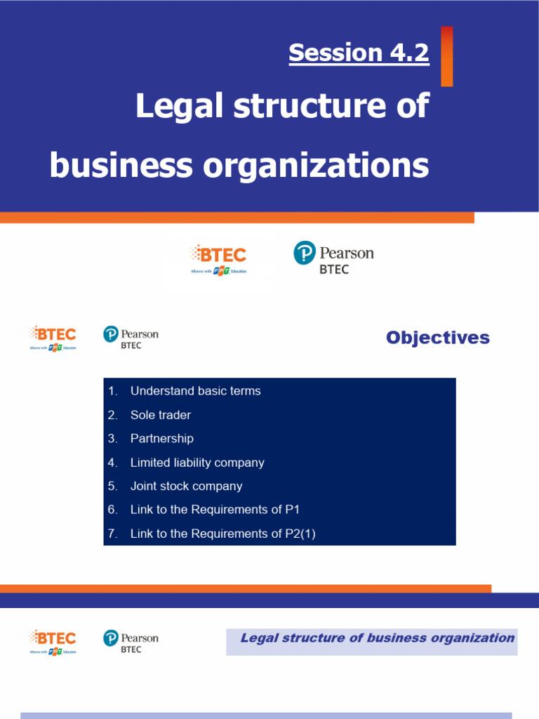 Lecture 4.2 - Legal Structure of Business Organization - 280322 | PDF ...