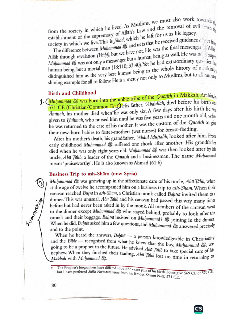 Answers of CH 4 and 5 of Islam | PDF