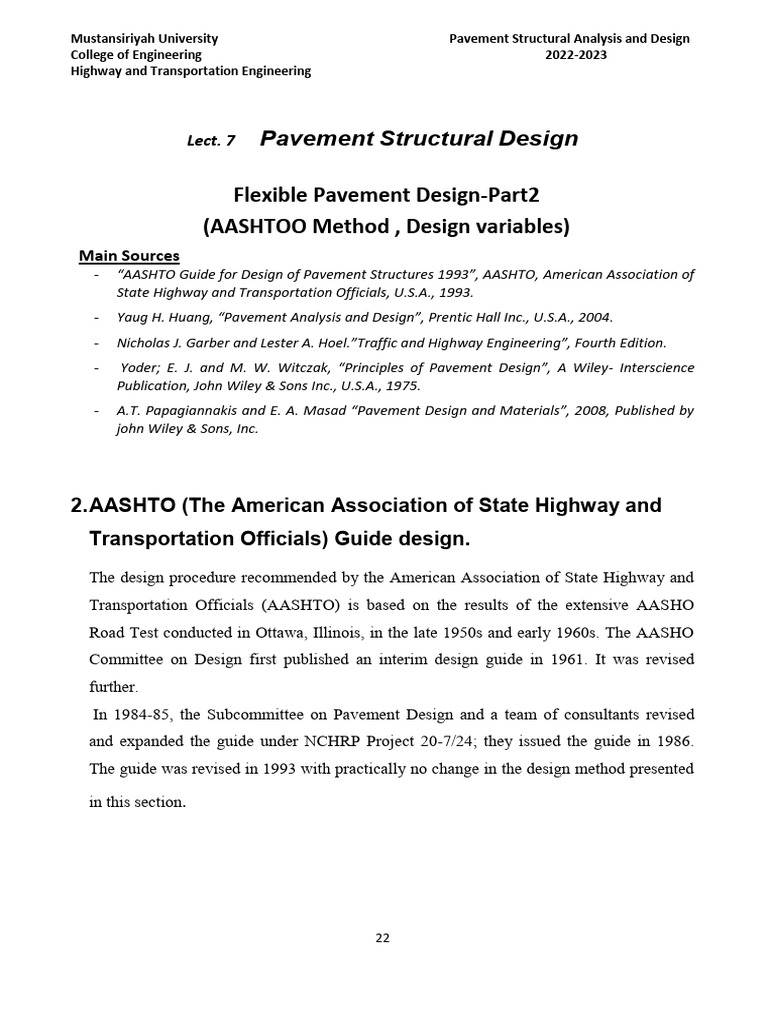 AASHTO Pavement Design Analysis | PDF | Traffic | Road Surface