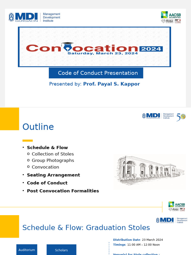 Convocation Code of Conduct Guide | PDF