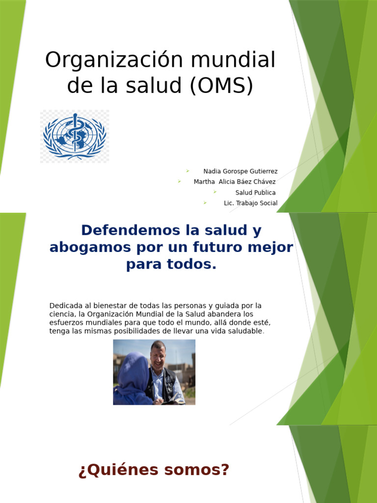 Organización Mundial de La Salud (OMS) | PDF