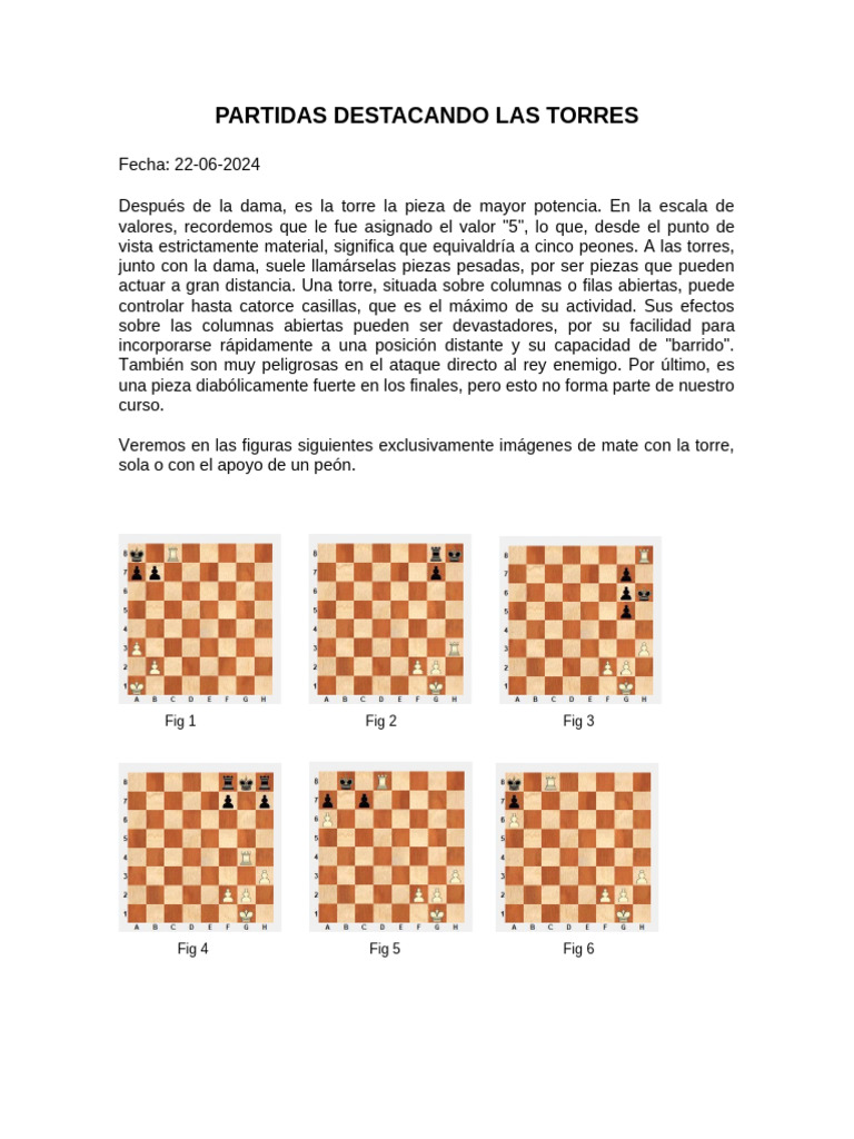 Estrategias con Torres en Ajedrez | PDF | Teoría del ajedrez | Ajedrez