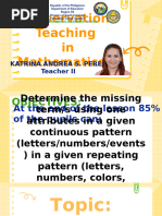 Grade 5 Pattern Rules Lesson Guide | PDF