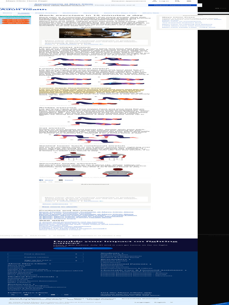 MAYO CLINIC EXERCISES FOR A HAPPY BACK visual data 8