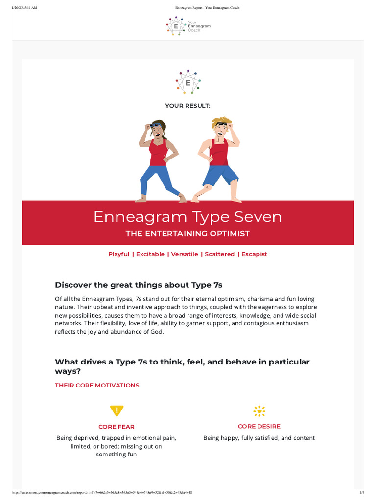 Enneagram Report - Your Enneagram Coach | PDF | Emotions | Behavioural ...