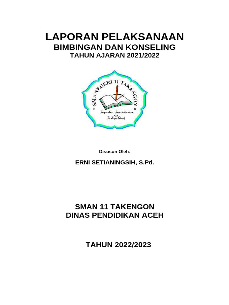 Laporan Bimbingan Konseling SMAN 11 Takengon | PDF | Karier & Perkembangan