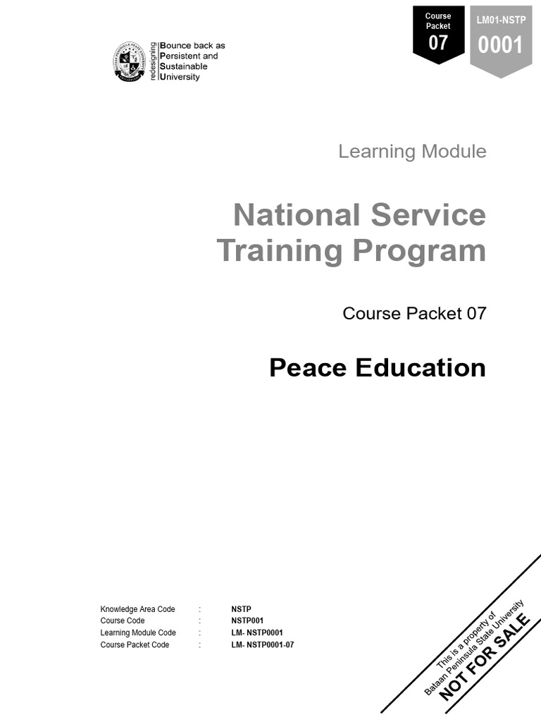 Introduction to Peace Education Module | PDF | Peacebuilding | Violence