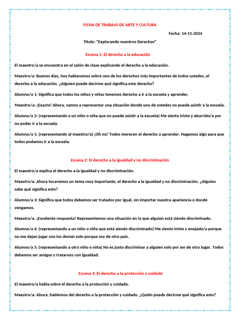 14-11 FICHA de ARTE Y CULTURA | PDF | Escuelas