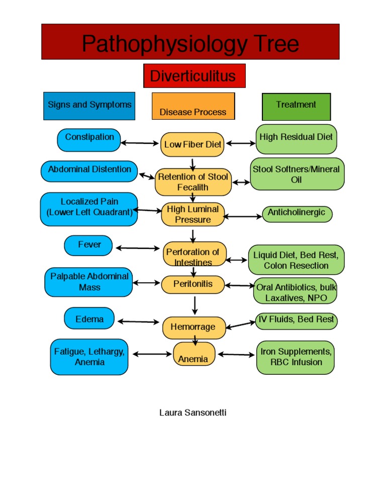 Pa Tho Physiology Tree For Diverticulitis | PDF | Wellness