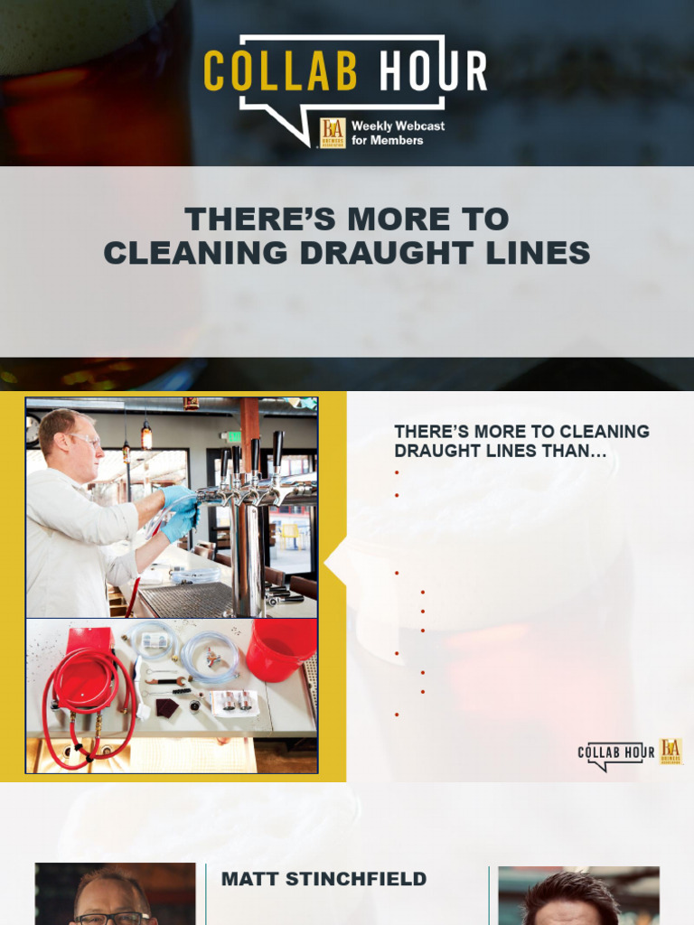 Draught Line Cleaning Guide | PDF | Valve | Pump