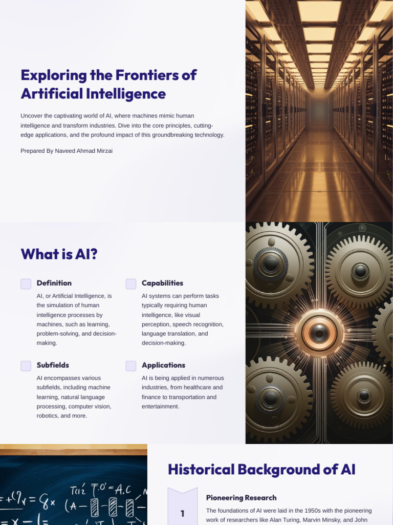 Exploring The Frontiers of Artificial Intelligence | PDF | Artificial ...