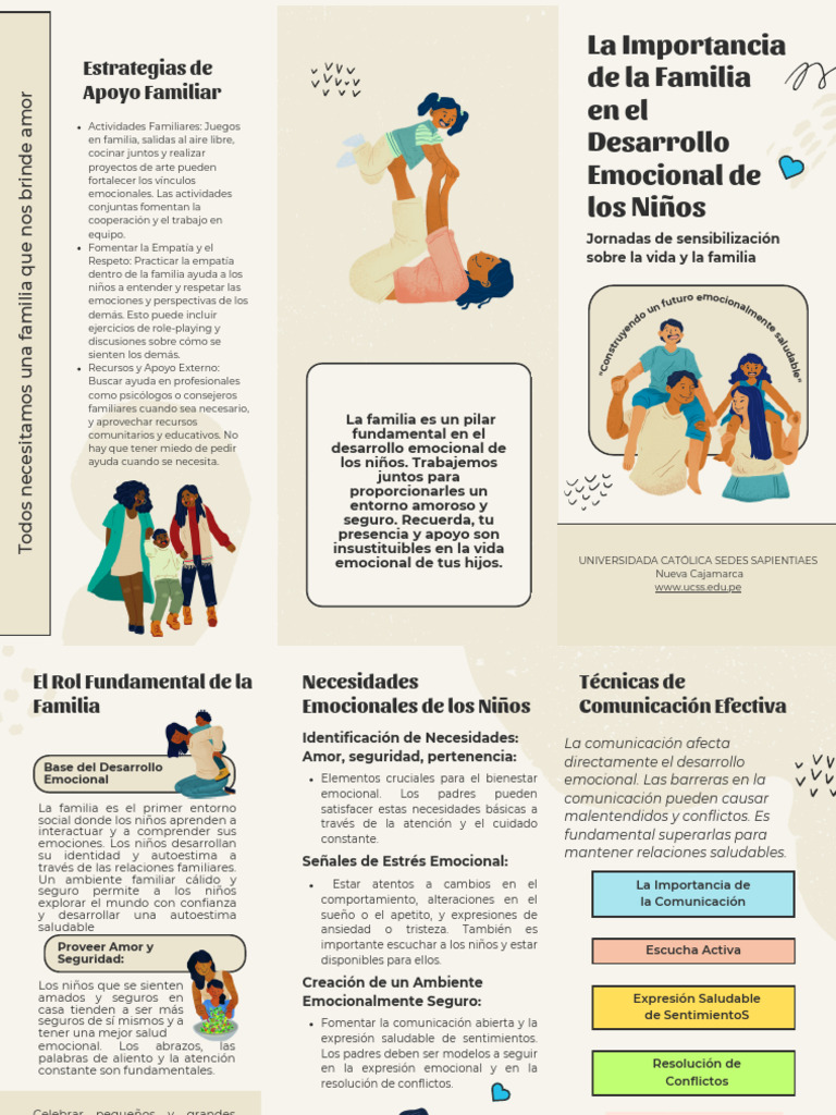 Familia y Desarrollo Emocional Infantil | PDF | Las emociones | Autoestima