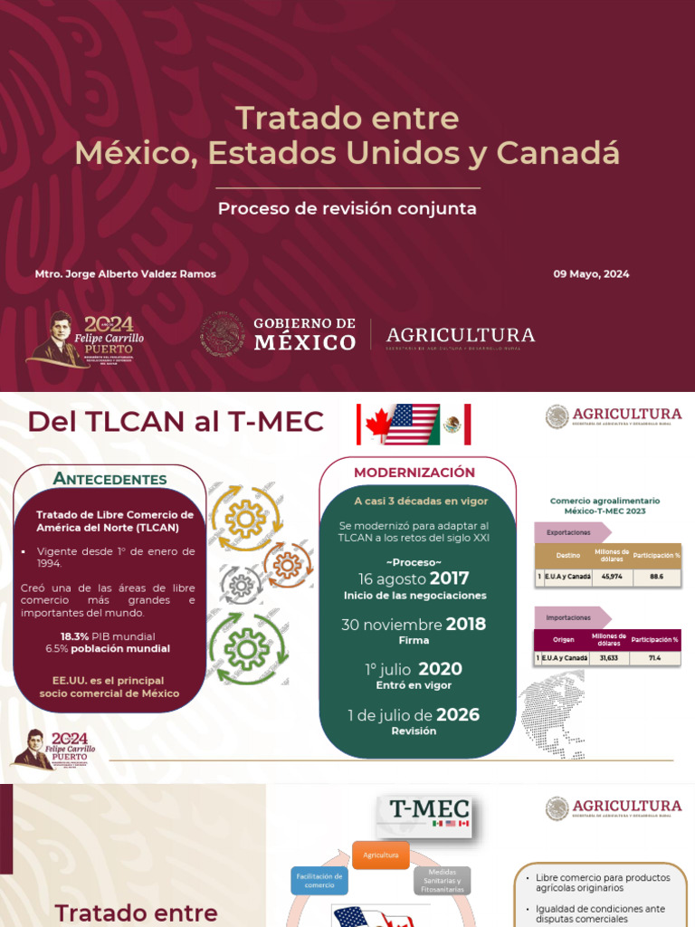 T Mec Presentacion Cmdrs 9 Mayo 2024 | PDF | Tratado de Libre Comercio ...
