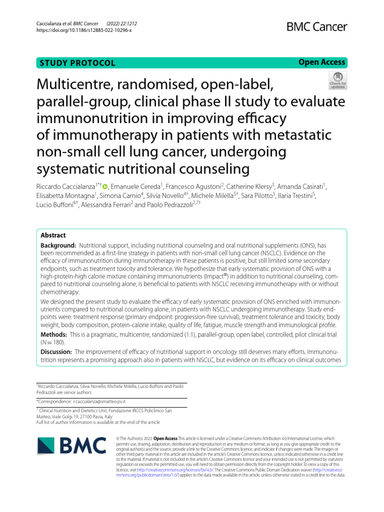 Multicentre, Randomised, Open-Label | PDF | Cancer | Chemotherapy