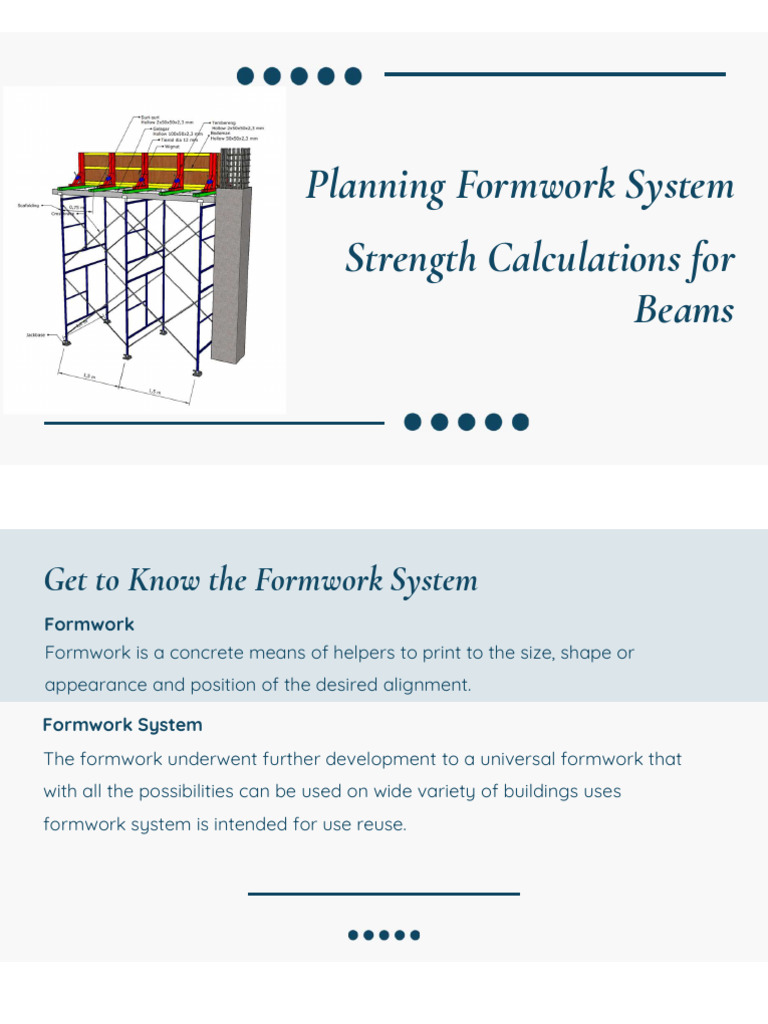 Formwork System | PDF | Bending | Concrete