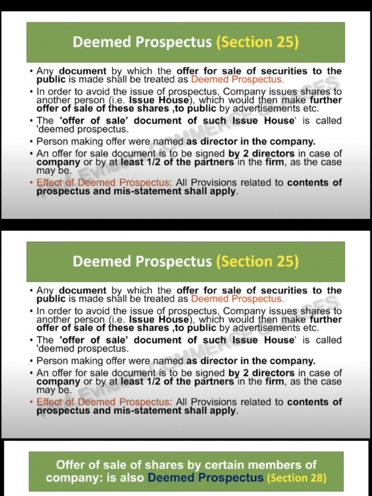 Types of Prospectus | PDF