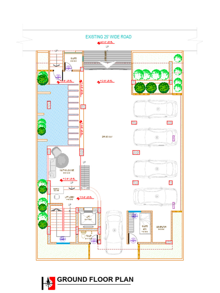 Ground Floor Architectural Plan | PDF
