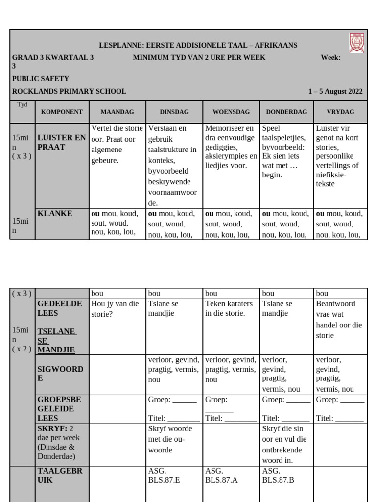 Grade 3, Term 3, Week 3 | PDF