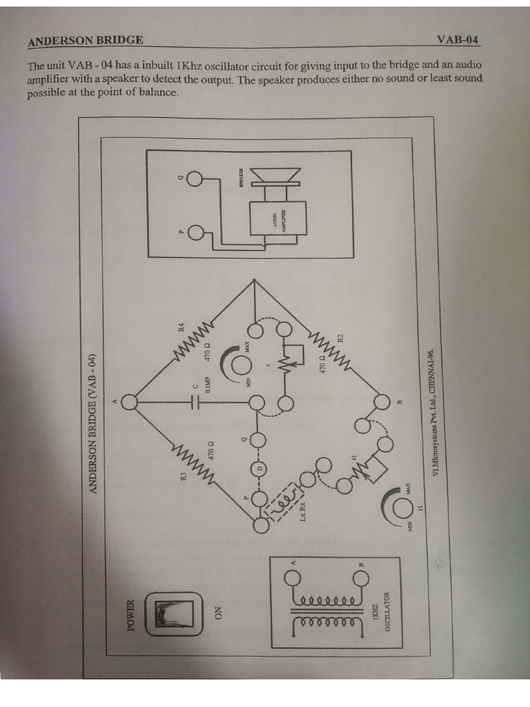 Anderson Bridge Exp 2 | PDF