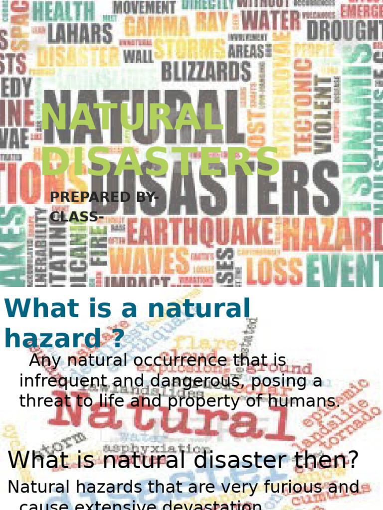 Understanding Natural Disasters | PDF