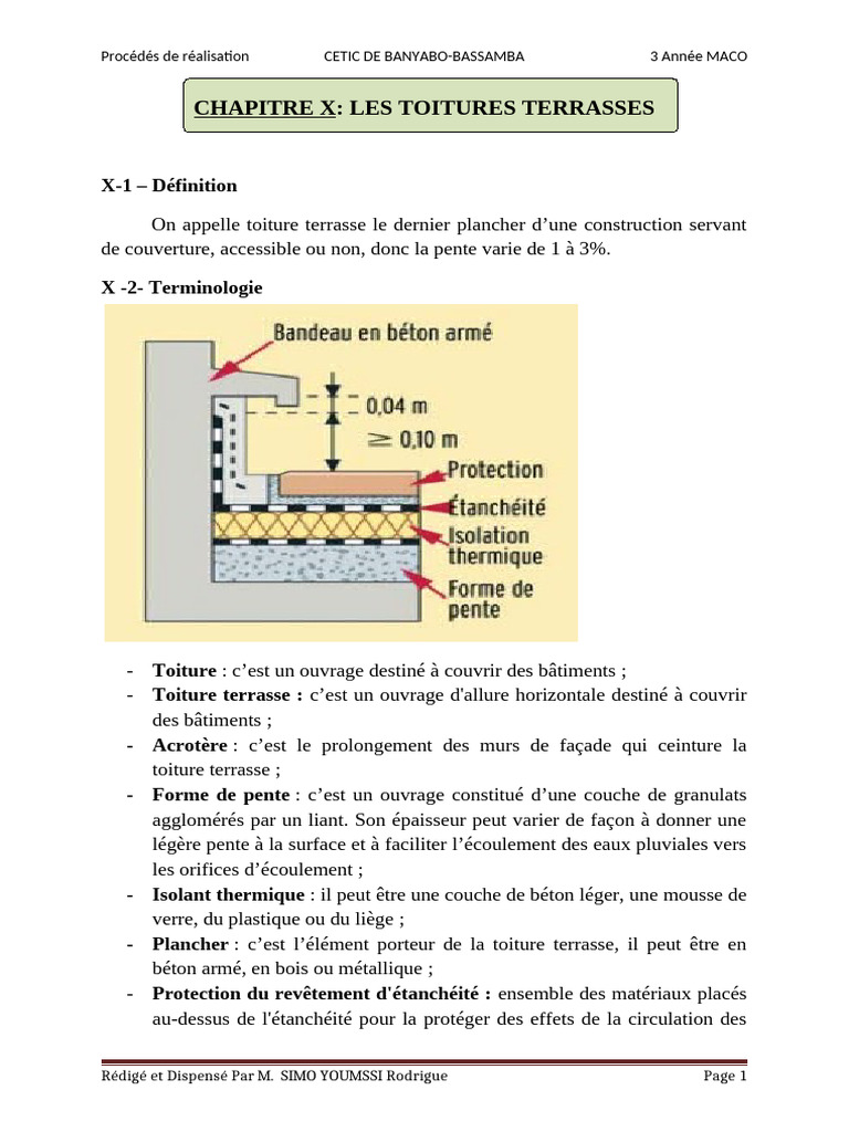 Étanchéité des toitures terrasses | PDF | Toit | Béton