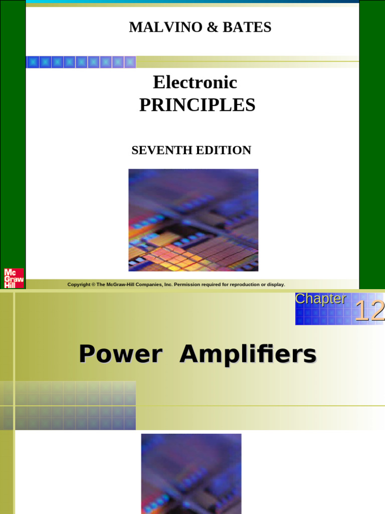 Power Amplifier Circuit Operations | PDF | Amplifier | Electrical ...