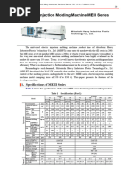 JSW Injection Molding Machine Specs | PDF