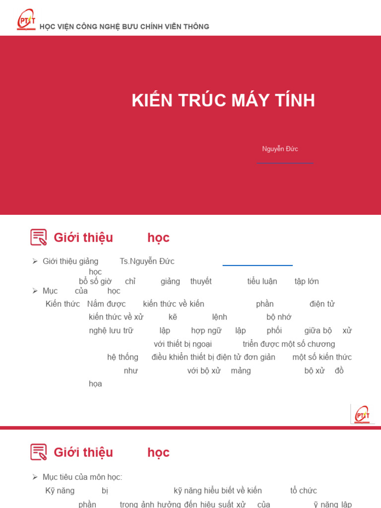 Chương 1 - KTMT | PDF