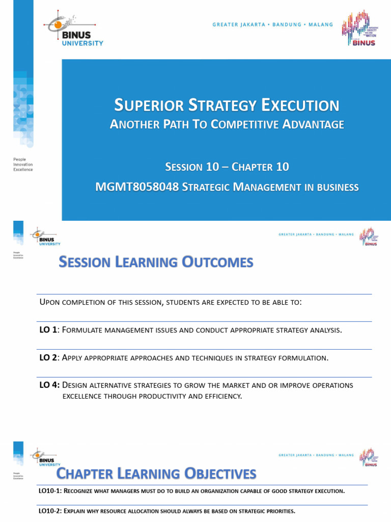 Effective Strategy Execution Techniques | PDF | Strategic Management ...