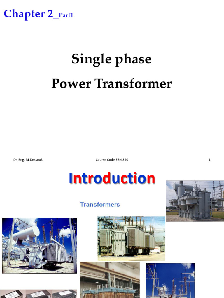 Single Phase Power Transformer Overview | PDF | Transformer ...