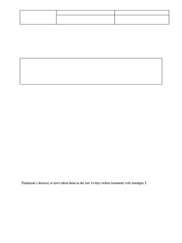 Antalgex T: Uses and Side Effects | PDF | Analgesic | Selective ...