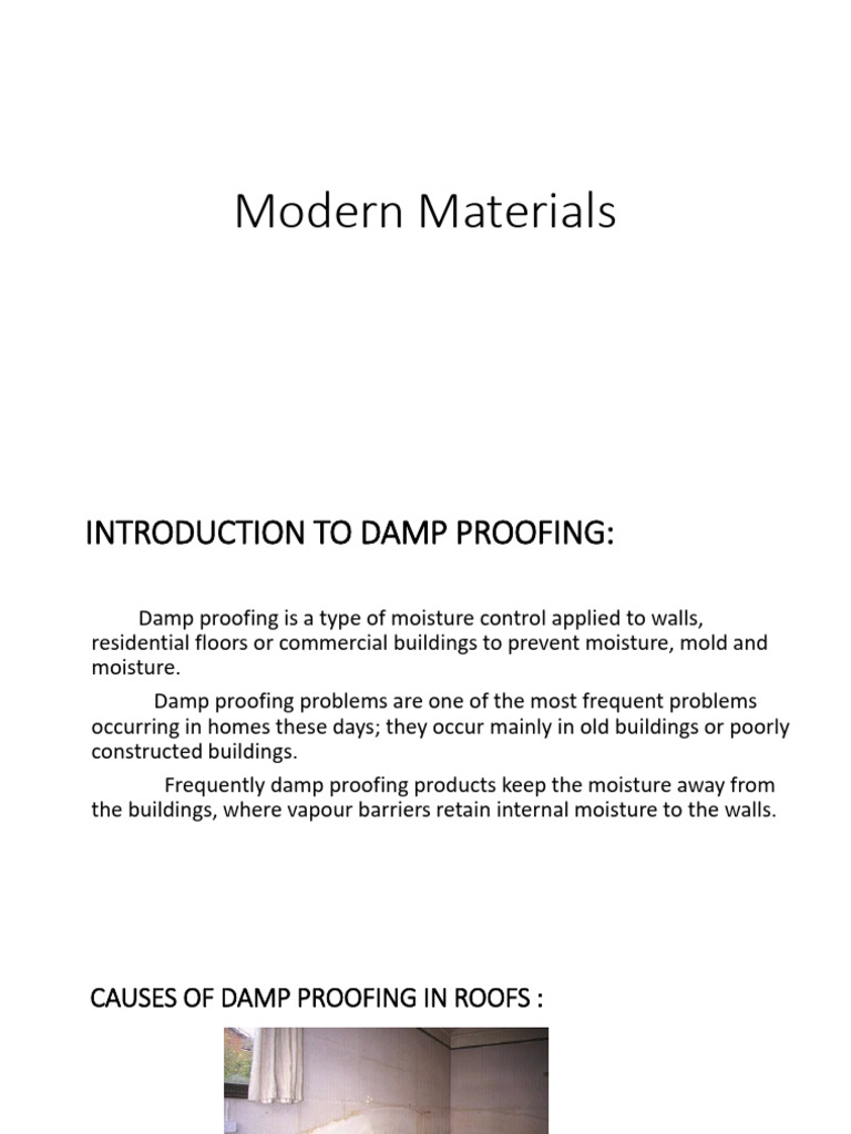 Damp Proofing and Waterproofing Guide | PDF | Concrete | Brick