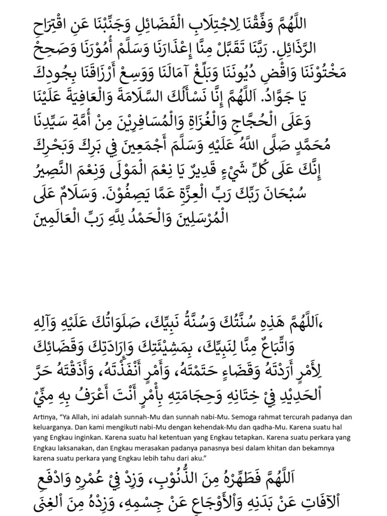 Doa Sunatan Anak | PDF