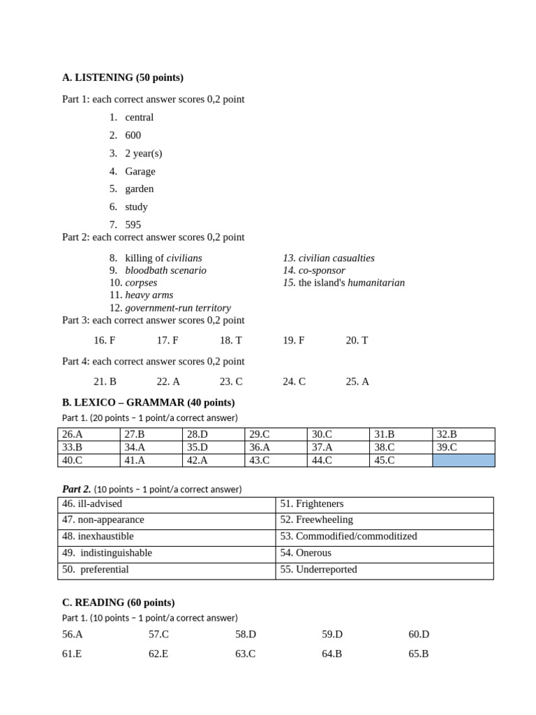 answer de 4 | PDF | Language Mechanics | Grammar