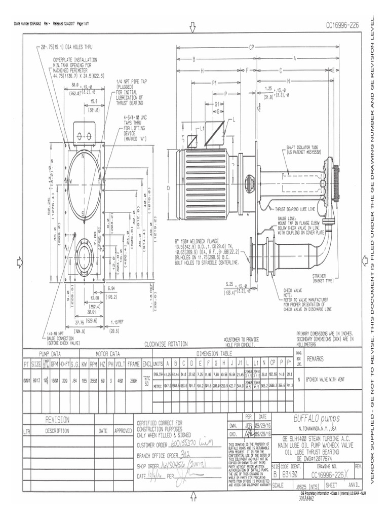 GE Internal Vendor Document | PDF