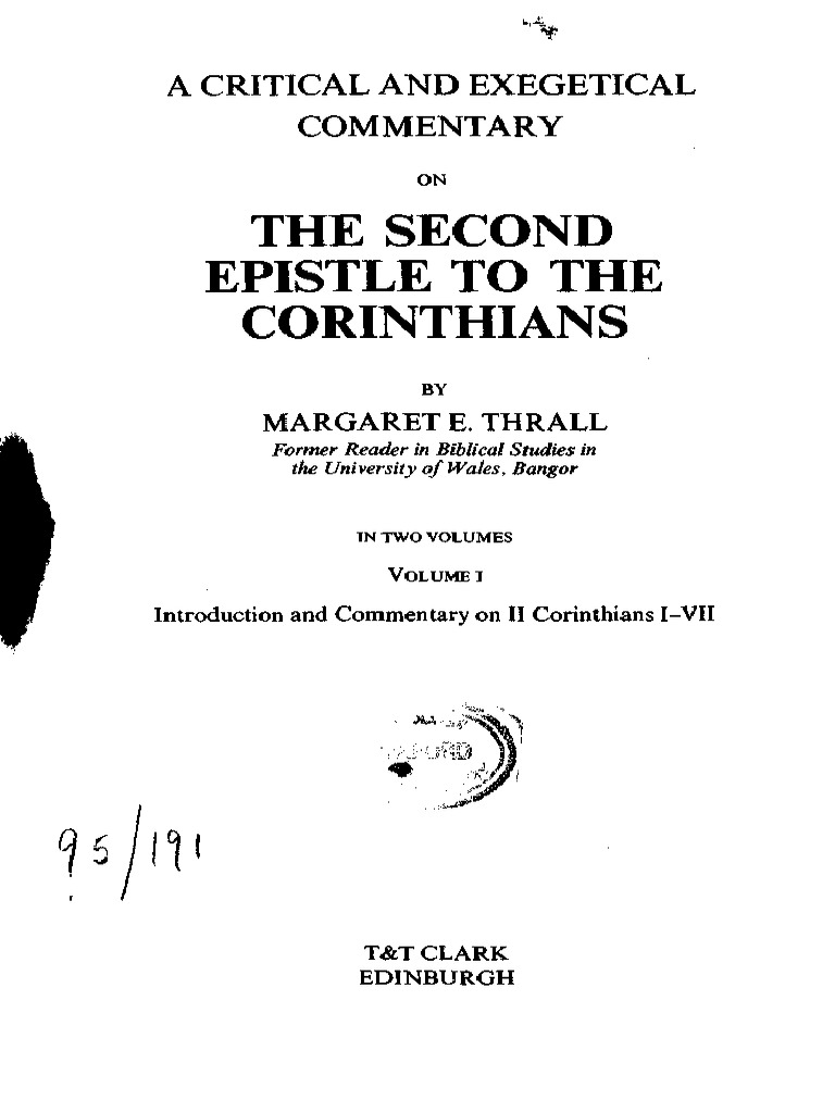 Fee Gordon D. The First Epistle To The Corinthians