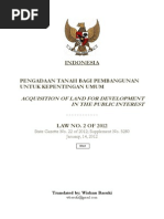 Download Law No 2 of 2012 Indonesia Land Acquisition Wishnu Basuki by Wishnu Basuki SN79297067 doc pdf