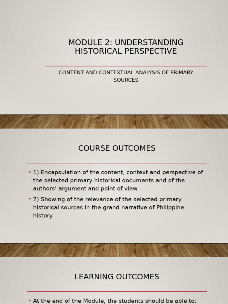 Module 2 RHIST Historical Perspective Edited - 2074824059 | PDF ...