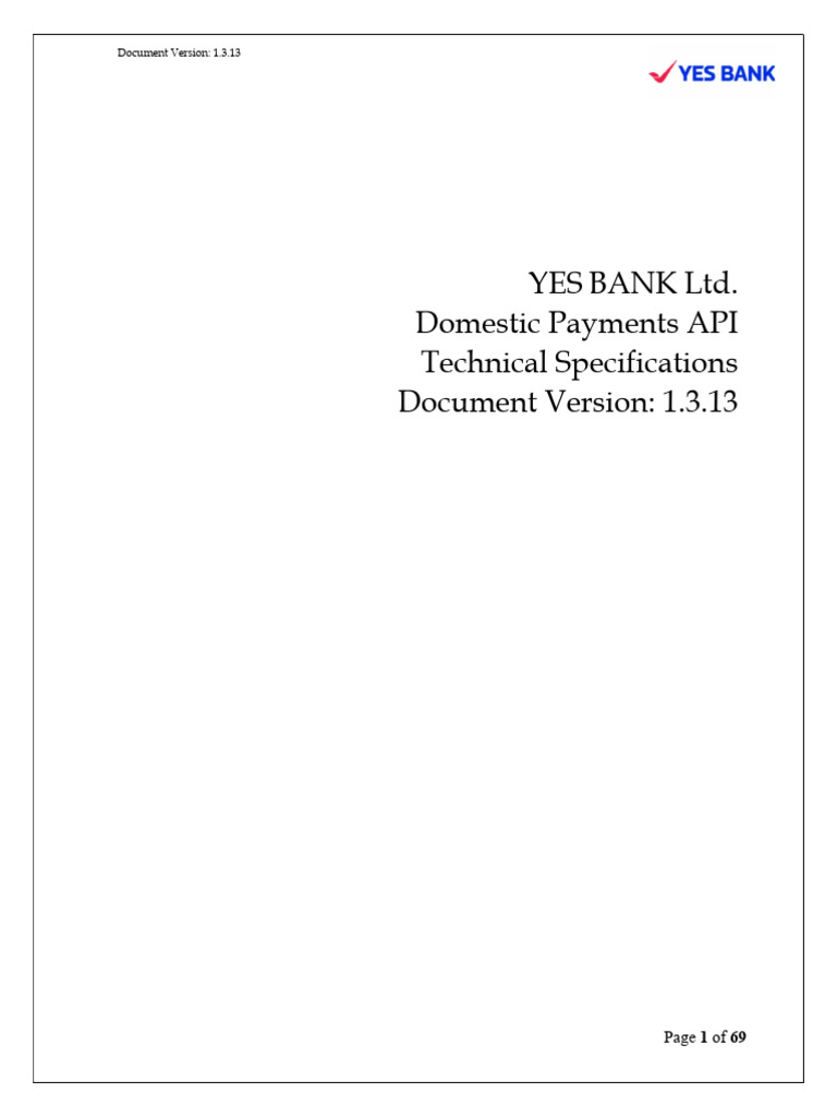Domestic Payments API Overview | PDF | Banking | Money