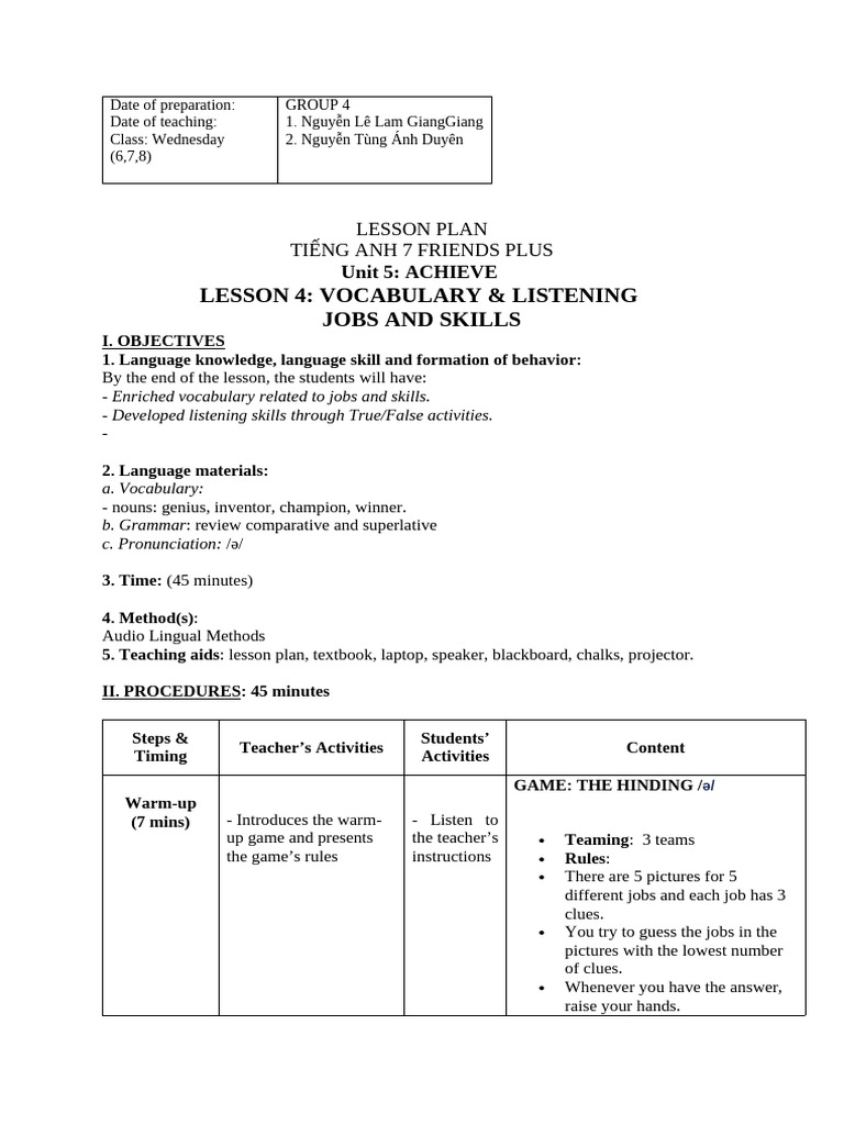 Date of Preparation | PDF | Scientist | Vocabulary
