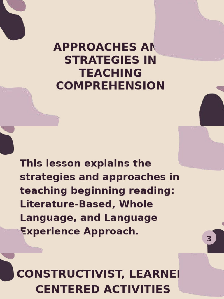 Teaching Comprehension Strategies | PDF