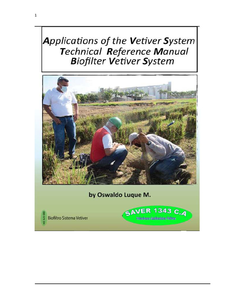 Vetiver System - Biofilter | PDF | Soil | Compost