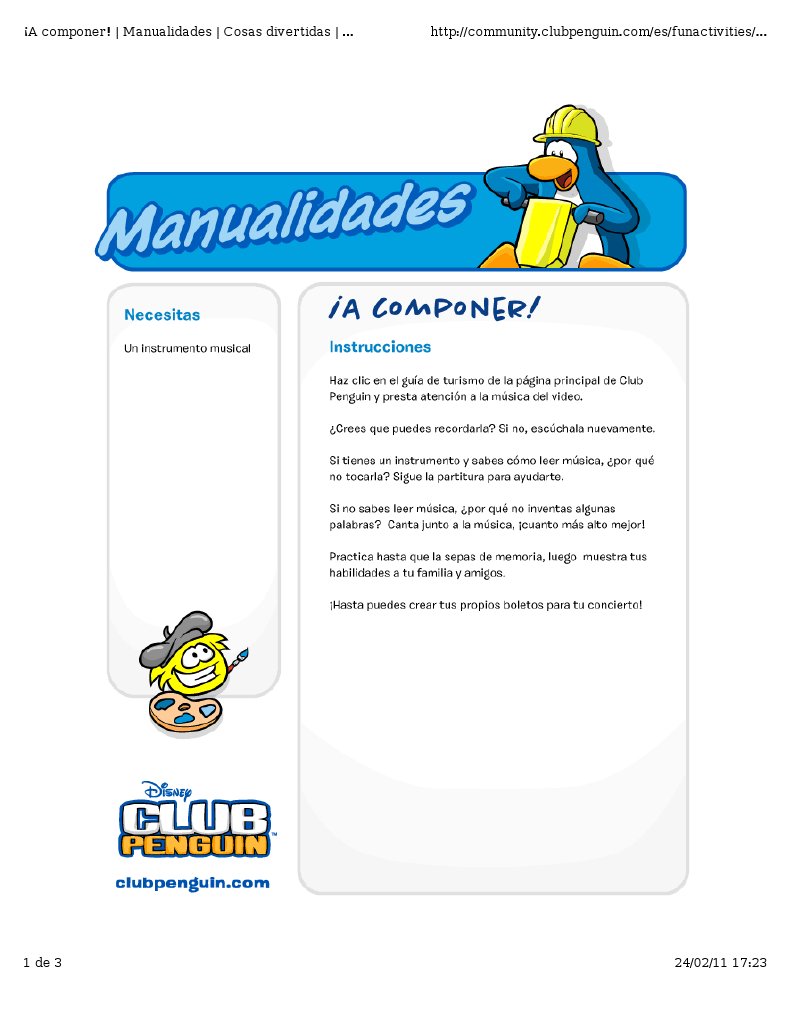 A Componer Club Penguin | PDF