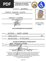 Senior Citizen ID Sample Card | PDF | Government And Personhood